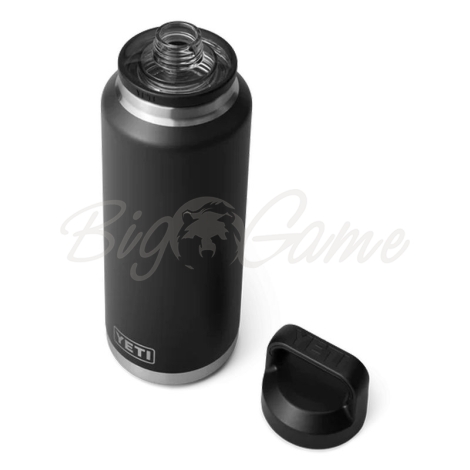 Термос YETI Rambler Bottle Chug Cap 1400 цвет Black фото 3