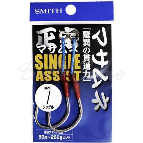 Крючок одинарный SMITH Nagamasa Assist Hook Single № 3/0 (2 шт.) фото 1