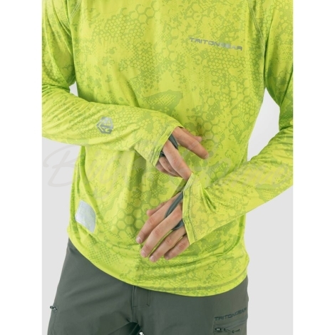 Джерси TRITON InterLock цвет Lime Print фото 3
