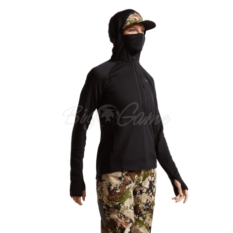 Термокофта SITKA WS Core Merino 330 Hoodie цвет Black фото 4