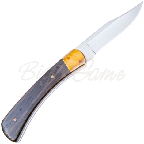Нож туристический BUCK Hunter 420HC нержавеющая сталь 420HC рукоять Дерево цв. Черный фото 4