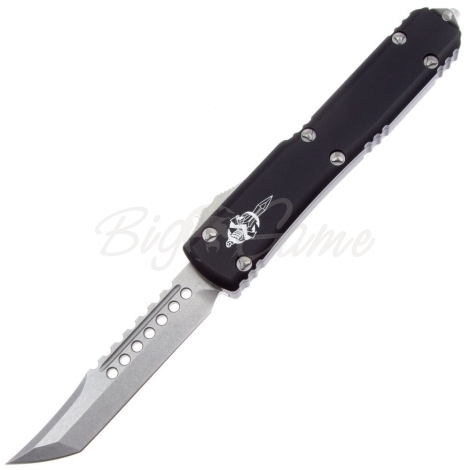 Нож автоматический MICROTECH Ultratech Hellhound CTS-204P рукоять Алюминий цв. Черный фото 1