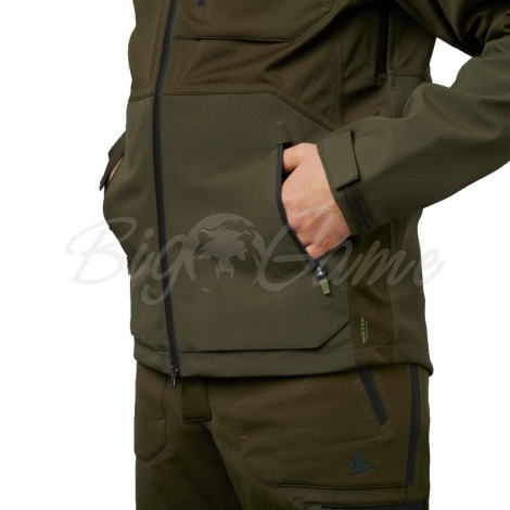 Куртка SEELAND Hawker Shell II jacket цвет Pine green фото 2