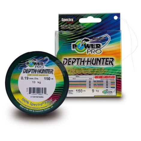 Плетенка POWER PRO Depth Hunter 100 м цв. разноцветный 0,19 мм фото 1