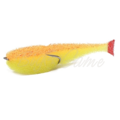 Поролоновая рыбка LEX Classic Fish CD UV 7 YOB (желтое тело / оранжевая спина / красный хвост) фото 1