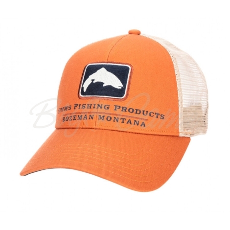 Кепка SIMMS Trout Icon Trucker цвет Simms Orange фото 1