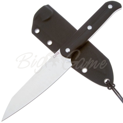 Нож с фиксированным клинком CJRB Silax сталь AR-RPM9 рукоять Стеклотекстолит G10 цв. Черный фото 2