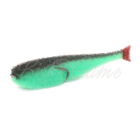Поролоновая рыбка LEX Classic Fish CD 8 GBBB (зеленое тело / черная спина / красный хвост) фото 1