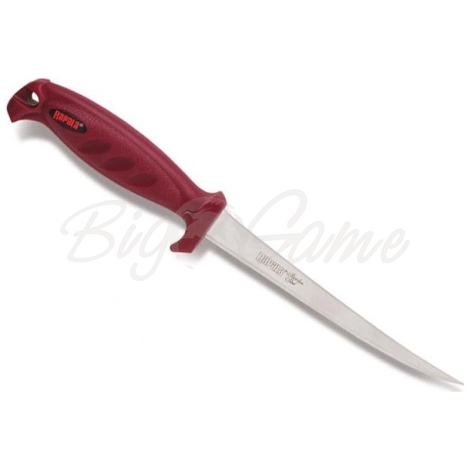Нож филейный RAPALA 126SP (лезвие 15 см, красн. рукоятка, без чехла) фото 1