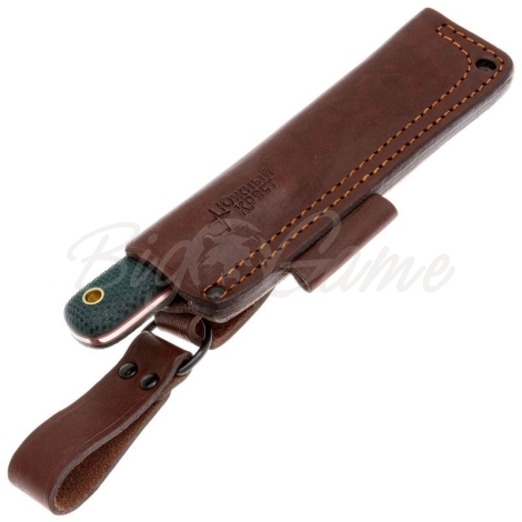 Нож ЮЖНЫЙ КРЕСТ Кефарт mini конвекс Сталь VG10 рукоять Микарта изумруд/насечка фото 3