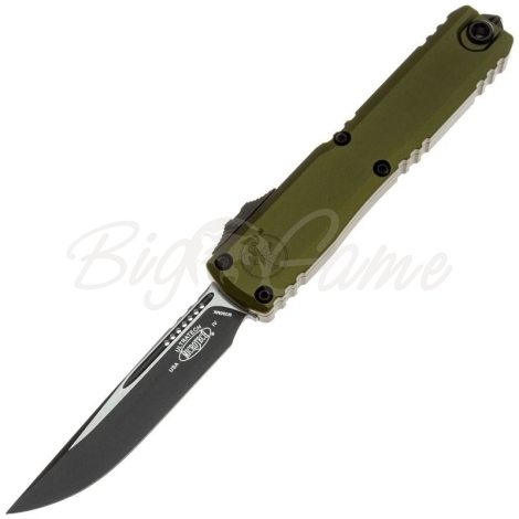 Нож складной автоматический MICROTECH Ultratech S/E Gen IV сталь M390MK рукоять Алюминий 6061-T6 цв. Зеленый фото 1