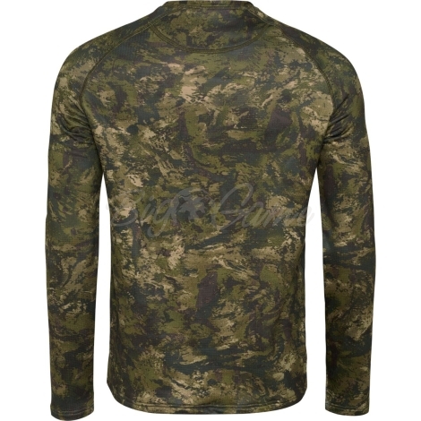 Футболка SEELAND Active Camo L/S T-Shirt цвет InVis green фото 3