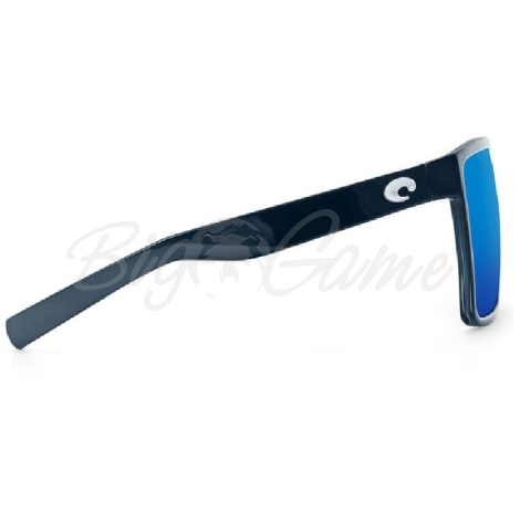 Очки COSTA DEL MAR Rincon 580 GLS р. XL цв. Shiny Black цв. ст. Blue Mirror фото 2