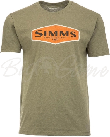 Футболка SIMMS Logo Frame T-Shirt цвет Military Heather фото 1