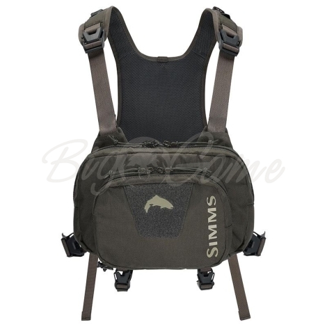 Сумка рыболовная SIMMS Tributary Hybrid Chest Pack 3 л цвет Basalt фото 1
