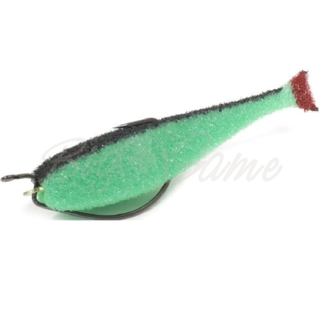 Поролоновая рыбка LEX Classic Fish 10 OF2 GBBB (зеленое тело / черная спина / красный хвост) фото 1