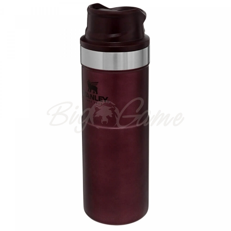 Термокружка STANLEY Classic The Trigger Action Travel Mug цвет Бордовый фото 1