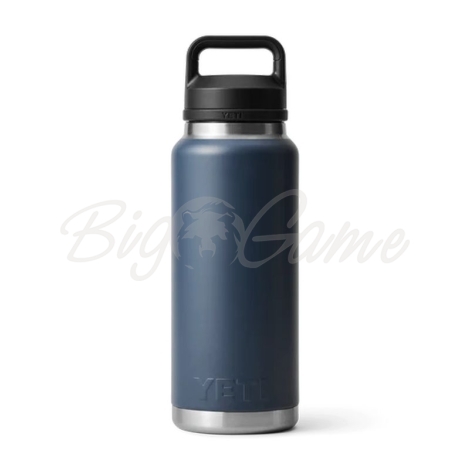 Термос YETI Rambler Bottle Chug Cap 1065 цвет Navy фото 2