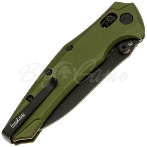 Нож складной полуавтоматический KERSHAW Bareknuckle DuraLock сталь CPM MagnaCut рукоять Алюминий 6061-T6 цв. Зеленый фото 3