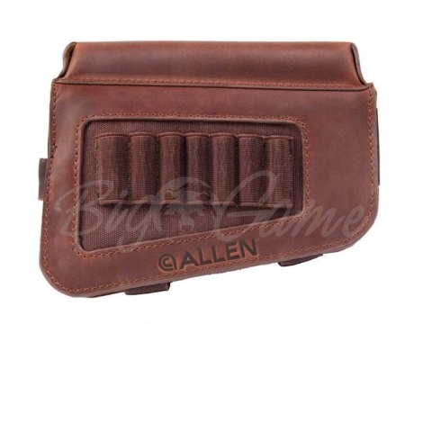 Патронташ на приклад ALLEN Westcliff Leather Buttstock Cartridge Carrier цвет Brown фото 1