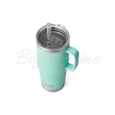 Термокружка YETI Rambler Straw Mug 710 цвет Seafoam фото 3