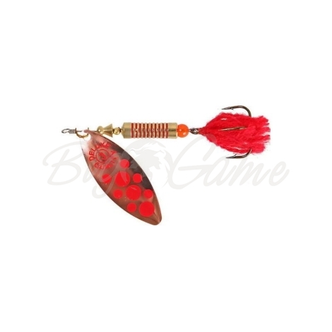 Блесна вращающаяся NORSTREAM Lonking Fly № 0 3,5 г цв. copper red dots / red tail фото 1