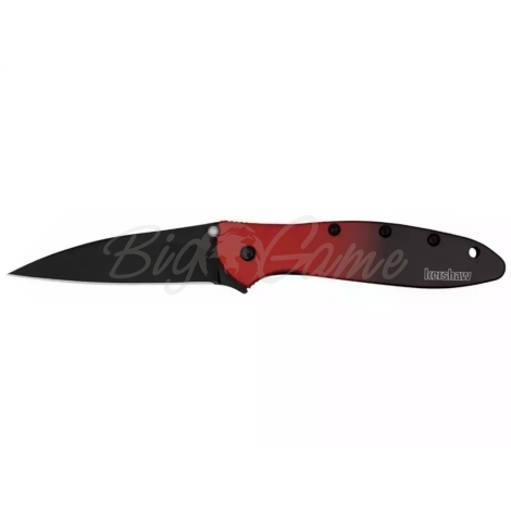 Нож складной KERSHAW Leek цв. Красный / Черный фото 1