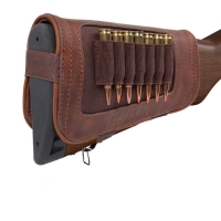 Патронташ на приклад ALLEN New Castle Leather Buttstock Cartridge Carrier цвет Brown превью 3