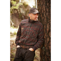 Рубашка HARKILA Pajala Shirt цвет Red Autumn Check превью 2