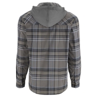 Рубашка SIMMS Coldweather Hoody цвет Gunmetal Neo Plaid превью 4