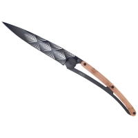 Нож DEEJO Tattoo Black Art Deco 37 гр., цв. juniper wood превью 5
