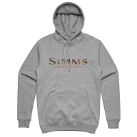 Толстовка SIMMS Logo Hoody цвет Grey Heather