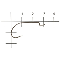 Крючок офсетный VARIVAS Hooking Master Light Class № 2 (9 шт.)