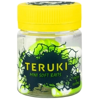 Червь TERUKI Roy 6,5 см (7 шт.) зап. сыр цв. White/Chartreuse превью 3