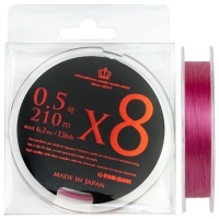 Плетенка SQUID MANIA X8 210 м цв. Luxury Pink #0.5