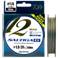 Плетенка DAIWA UVF Saltiga Sensor 12 Braid EX+Si многоцветный 200 м #1,5