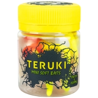 Червь TERUKI Flash 8 см (7 шт.) зап. сыр цв. White/Red/Chartreuse превью 3