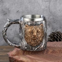 Кружка RORO с медведем YM-11934 430 мл