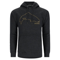 Толстовка SIMMS Trout Outline Hoody цвет Charcoal Heather