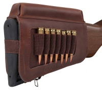 Патронташ на приклад ALLEN Westcliff Leather Buttstock Cartridge Carrier цвет Brown превью 4