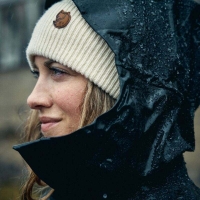 Шапка FJALLRAVEN Directional Rib Beanie цвет Chalk White превью 5