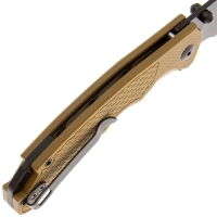 Нож складной полуавтоматический ARTISAN CUTLERY Tradition V2 сталь AR-RPM9 рукоять стеклотекстолит G10 цв. Коричневый превью 5