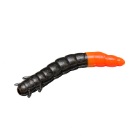 Червь SOOREX PRO King Worm запах сыр 55 мм (7 шт.) цв. 304 Black/Orange