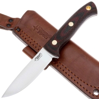 Нож ЮЖНЫЙ КРЕСТ Шершень конвекс Сталь VG10 рукоять Микарта красно-черная/насечка превью 4