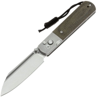Нож складной полуавтоматический ARTISAN CUTLERY Holm сталь S90V рукоять сталь, микарта цв. Зеленый