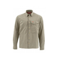 Рубашка SIMMS Guide LS Shirt - Solid цвет Dark Khaki превью 1
