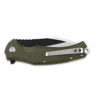 Нож складной QSP KNIFE Snipe сталь D2 рукоять G-10 зеленая превью 3
