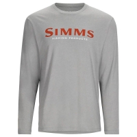 Лонгслив SIMMS Logo LS Shirt цвет Cinder Heather