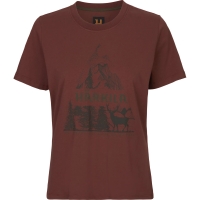 Футболка HARKILA Nature S/S T-Shirt Women цвет Hot Chocolate