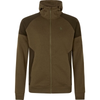 Толстовка SEELAND Cross Hoodie w/zip цвет Dark Olive